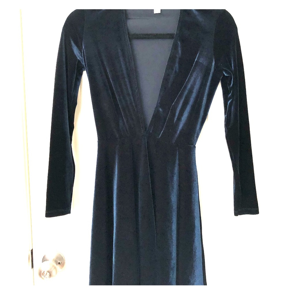 American Apparel Low cut Velvet Dress